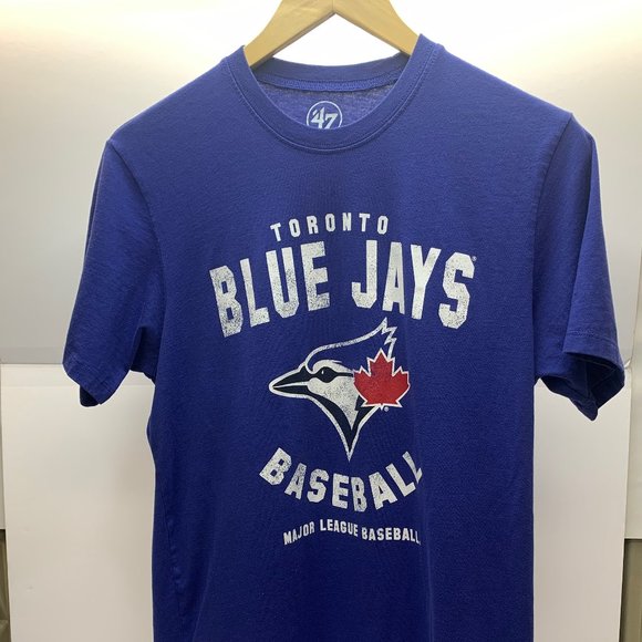 Toronto Blue Jays Blue - Team T-Shirt - Men's Small - By 47 - - Picture 2 of 5
